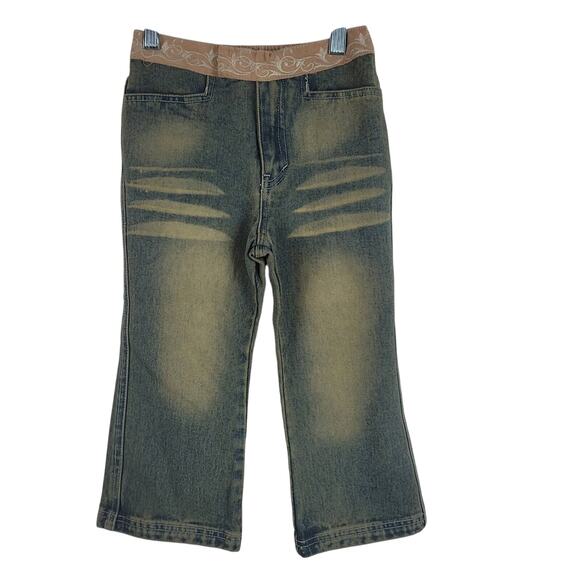 Revolt Distressed Whiskering GIRLS Jeans 4T - Picture 1 of 4